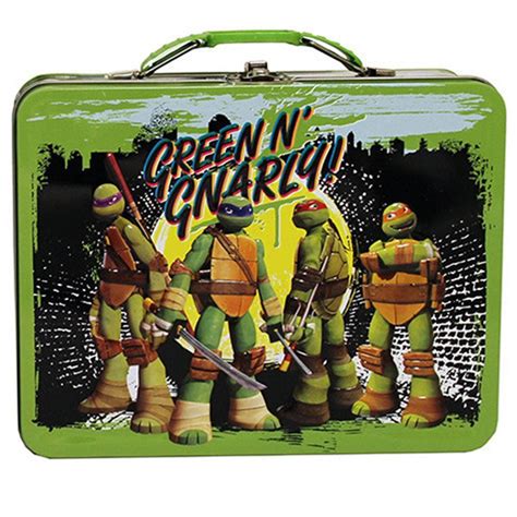 ninja turtle metal lunch box|ninja turtles sandwich box.